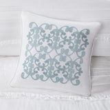5 Piece Microfiber Ruffled Comforter Set White Queen B03596865