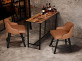 43-Inch Bar Table - 209 lbs Capacity Pub Height Table with Durable MDF Top & Metal Frame, 83828257