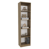 Home Slim Design Bookcase With 5-Tier Shelves, Natural Oak B200P335316