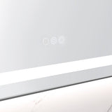 20 x 30 Inch LED Bathroom Mirror with Front and Backlight, Wall Mounted Vanity Mirror with Aluminum W2287P309039