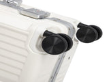 20 Inch Carry On Luggage, Aluminum Frame ABS Hard Shell Suitcase with USB Charging Port, Foldable W2787P536207