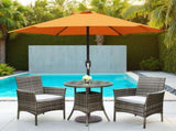 7.5ft Patio Umbrella with Crank Handle Outdoor Market Umbrella with 6 Sturdy Umbrella Ribs 79793071