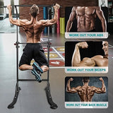 Sport Power Tower Workout Dip Station Pull Up Bar, Height Adjustable Multi-Function Dip Stand for 54732473