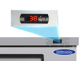 Orikool 48 IN Commercial Refrigerators, Undercounter Refrigerators 14.1 Cu.Ft with Smooth Casters, 2 W2095126117