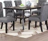 Dining Room Furniture Natural Wooden Rectangular Dining Table 1pc Dining Table Only Nailheads and B011119664