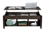 Lift Top Coffee Table Modern Furniture Hidden Compartment and Lift Tabletop Brown 11672381
