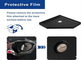 Goodyo 36 in. D x 36 in. W x 3.4 in. H Corner Drain Neo-Angle Shower Base Black, No Drain Kit D163147917