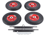 Solid Never Flat Tires All-Terrain Wheel Kit Replacement for Honda EU3000is Generator 47928350
