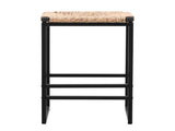 Set of 2 Water Hyacinth Woven Bar Stools for Kitchen Counter Water Hyacinth Grass Backless Barstools W1757104744