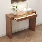 ZNTS Elegant Dark Wood Bar Table-50 Inches Long, a Practical Choice for Modern Homes.Dark Wood W2920P225014