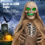 Decorate an outdoor skeleton for Halloween 03608214
