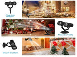 Snowflake Projection Light with Dual Adjustable 180&degHeads, IP44 ABS Outdoor Projector Light, 4 94942918