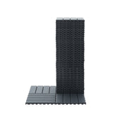DIY friendly, easy to clean interlocking deck tiles, 11.8"x11.8" patio flooring 44 pieces per 12541963