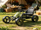 Green Adjustable Seat Pedal Go Kart Kids Ride On for Outdoor Lawn Activity 3-6 Year Old 01530856