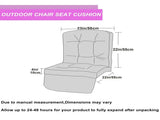 Outdoor High-Back Chair Cushions, One-Piece Hinged and Back Design, Fade-Resistant & Waterproof 79684173