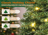 2 Pack 24" Rotating Pre-Lit Mini Christmas Tree with 8 Music Tracks, 35 Warm White LEDs, PVC 06111500