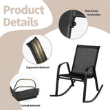 2 PCS Metal Patio Rocking Chair 22829714