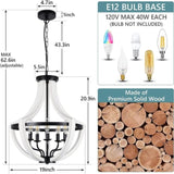 Modern White Solid Wood Chandeliers W2738P242328