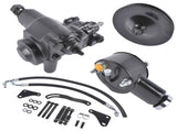Power Steering Gear Box Conversion Kit Fit for Chevy Bel Air Impala 1958-1964 3913BK Black 61532507