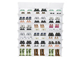 12-Tier Portable 72 Pair Shoe Rack Organizer 36 Grids Tower Shelf Storage Cabinet Stand Expandable 00409728