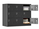 9-Door Employee Storage Locker, Metal Lockers for Office, Gym, School, and Homewith Card Slot 00575500