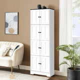 ZNTS Tall Storage Cabinet with 8 Doors and 4 Shelves, Wall Storage Cabinet for Living Room, Kitchen, W1693111251