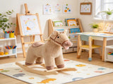 Kids Rocking Horse with Realistic Sounds, Baby Rocker for Boys & Girls with Anti-Tip Limiters 99068688