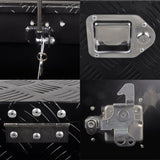 Aluminum Tool Box Black, foot 33"* 19"* 18",pattern 5,single lock,single spring MT018033 07531521
