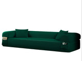 Spring Sofa with High-Quality Fabric, Pillows & Storage - Pocketed Springs, High-Density Foam, for B347P409916