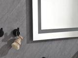 84 x 48 Inch LED Bathroom Mirror with Front and Backlight, Wall Mounted Vanity Mirror, Anti-Fog, W2287P277637