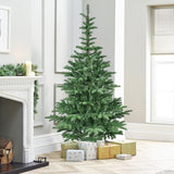 Artificial 5ft Green LED-lit Christmas Tree with 403PE/PVC Mixed Branch Tips,Hinged Premium & 51286305