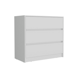 Austin Three Drawer Dresser, Pull Out Mechanism-White B20092131