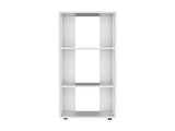 FM FURNITURE Modoc Bookcase in Melamine with Open Storage, White B128P269889