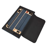 King Size Navy Blue Denim Squares Upholstered Platform Bed B108P155251