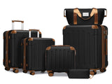 Luggage Sets 6 Piece with Duffel Bags, Hardside Expandable Suitcases with Spinner Wheels TSA Lock, W3412P390446