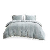 King/Cal King 3 Piece Cotton Jacquard Duvet Cover Set B03596483
