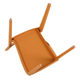 Summer - Tropical Orange Polypropylene Single-Side Chair- One-Piece Design for Indoor & Outdoor W3450P322882