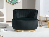 COOLMORE 360 Degree Swivel Cuddle Barrel Accent Sofa Chairs, Round Armchairs with Wide Upholstered, W395P145393