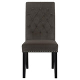 Brown and Rustic Espresso Tufted Side Chairs B062P145441