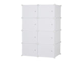8 Cube Organizer Stackable Plastic Cube Storage Shelves Design Multifunctional Modular Closet 74329266