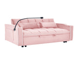 55.51 inch versatile foldable sofa bed in 3 lengths, modern sofa sofa sofa velvet pull-out bed, W2353P263923