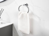 Bathroom Hardware Set, Thicken Space Aluminum 3 PCS Towel bar Set- Gun Grey 16-27 Inches Adjustable 10204461