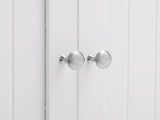 Double Doors Bathroom Cabinet White 91618013