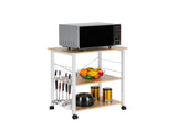 Baker's Rack 3-Tier Kitchen Utility Microwave Oven Stand Storage Cart Workstation Shelf 92413090