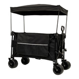 Collapsible Foldable Extended Wagon with canopy,480lbs Weight Capacity, Heavy Duty Folding Utility W2932P253157