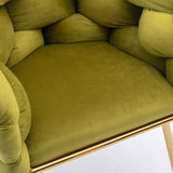 Luxury modern simple leisure velvet single sofa chair bedroom lazy person household dresser stool W1170109315