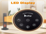 33" Tower Space Heater with 3D Flame, 1500W Portable Electric Heater with Thermostat, 60&deg 35471126