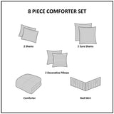King 8 Piece Comforter Set B03594925
