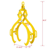 4 Claw Timber Log Lifting Logging Tongs Grabber Tong 32" W46555818
