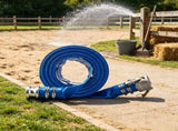 2 Inch by 50 ft Pool Drain Hose, Durable PVC Material with Camlock C & E Connectors and Clamps, Blue 61725106
